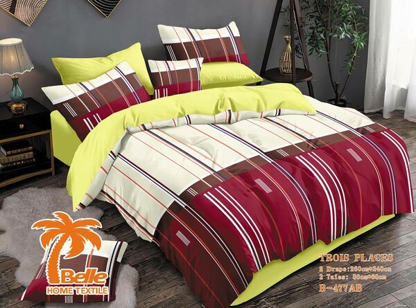 Parure de lit à rayures Belle