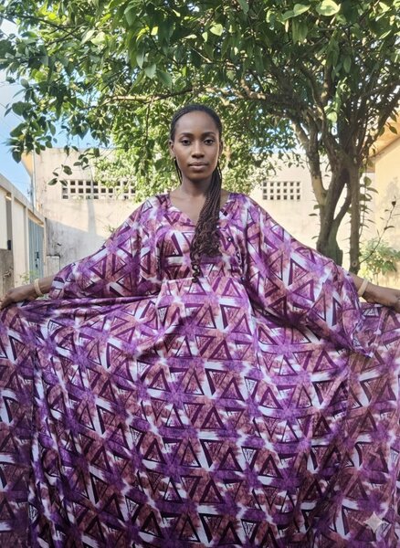 Boubou en soie Éthnique