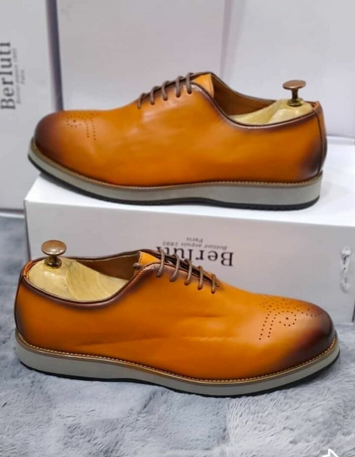 Chaussures Derby en cuir pour hommes