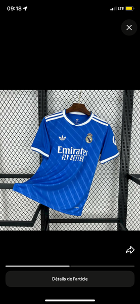Maillot Real Madrid Bleu