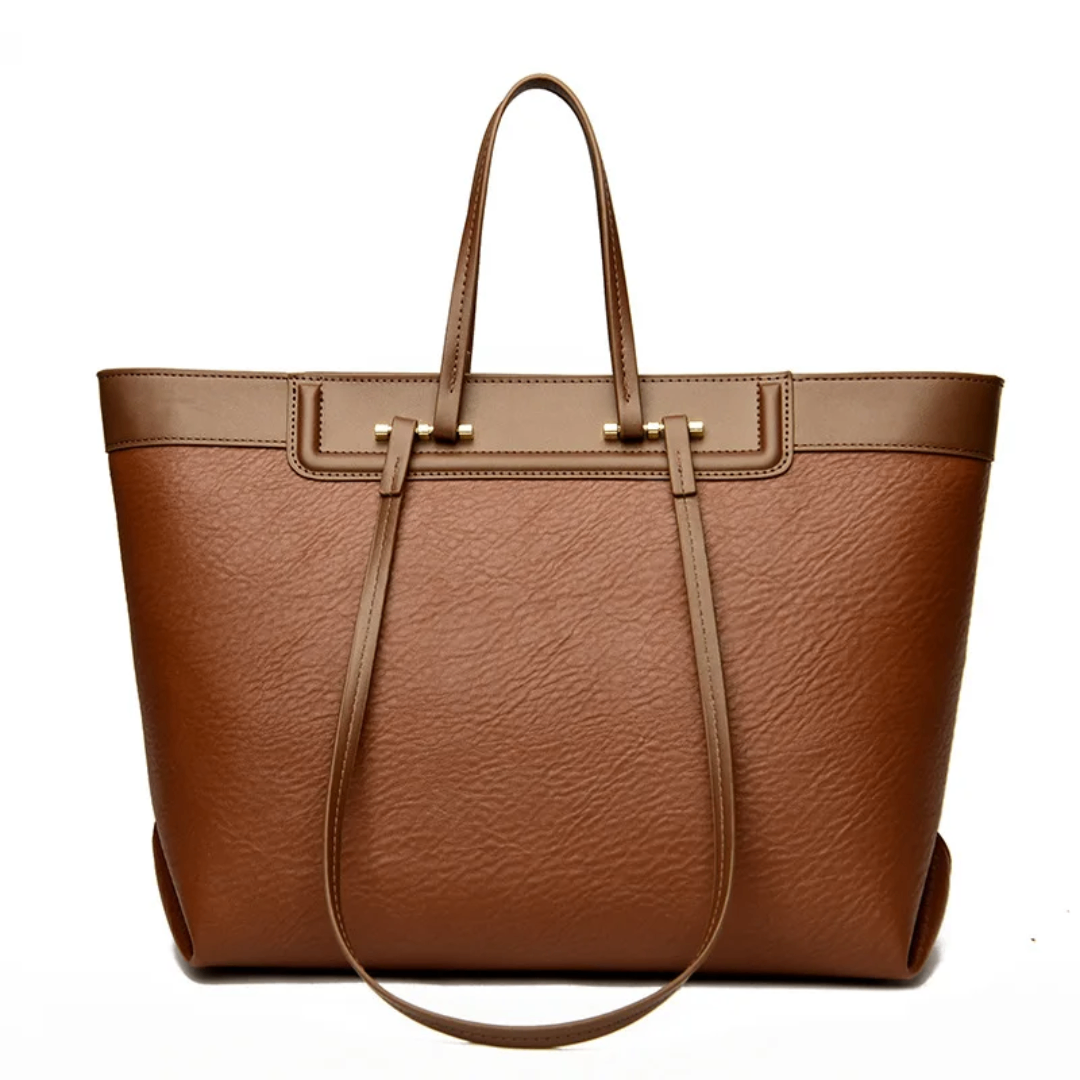 Sac cabas en cuir chic