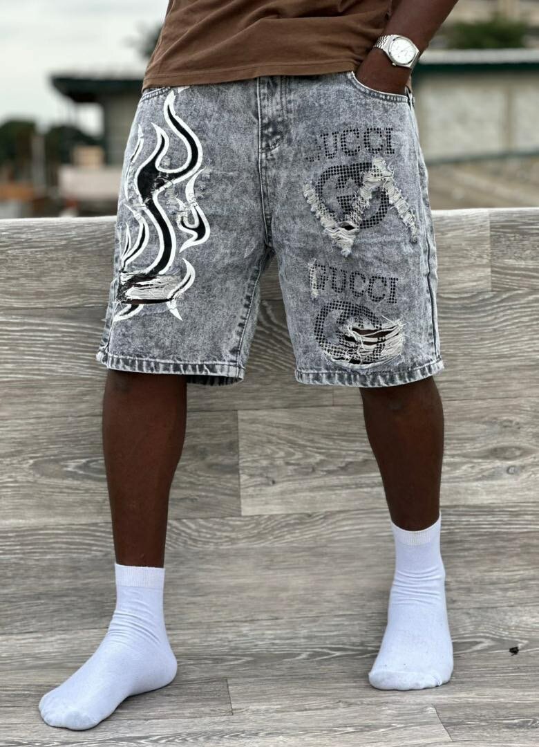 Shorts en denim stylisés pour hommes