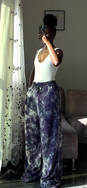 Pantalon ample tie-dye femme