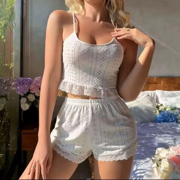 Ensemble Pyjama Dentelle Femme