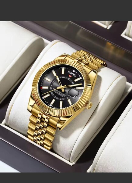 Montre NAVIFORCE luxe en or