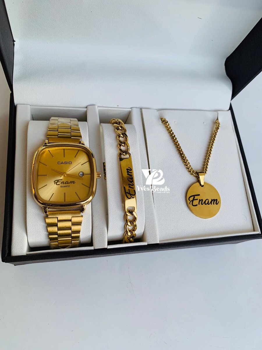 3 in 1 jewelry ( watch , necklace & bracelet)