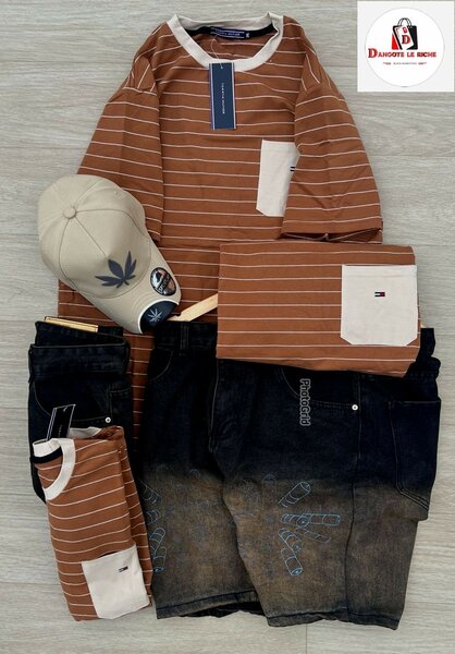 Ensemble Décontracté Homme Rayé