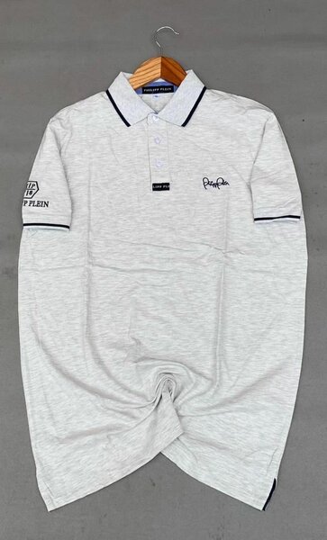 Polo gris homme élégant