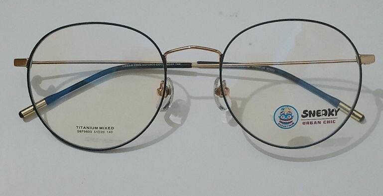 Lunettes rondes anti-lumière bleue