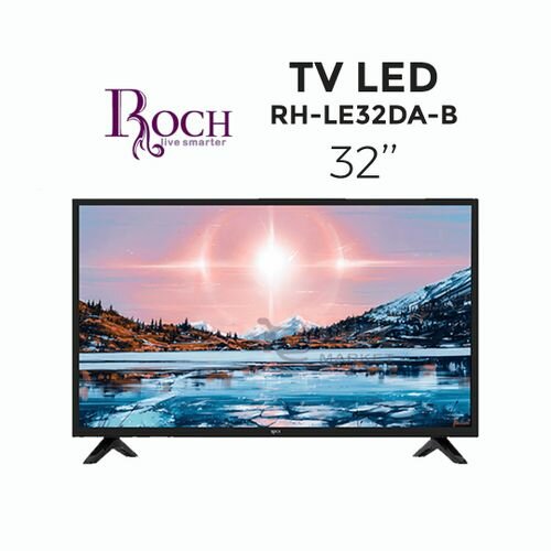 Roch TV LED 32" HD Roch - Décodeur Intégré - Noir +Support Mural Offert