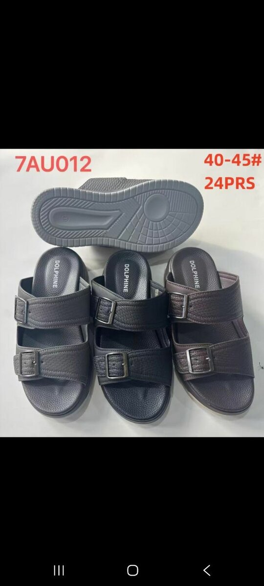 Sandales plates pour homme