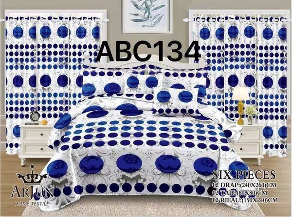 Parure de lit 6 pièces élégante