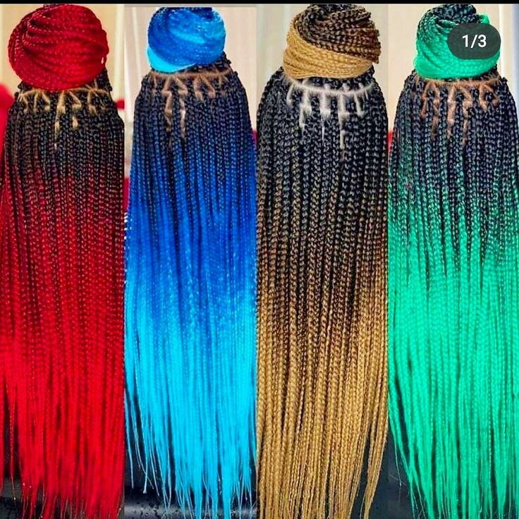 Ombre hair braids