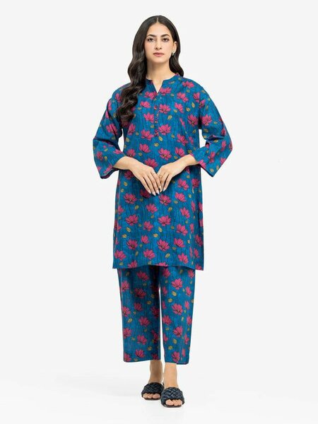 Pret 2Pc Printed Khaddar Co-Ord Set