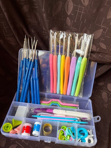 Set de crochet colorée