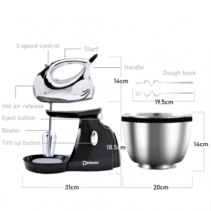 Mixeur Dessini 700W 3 vitesses