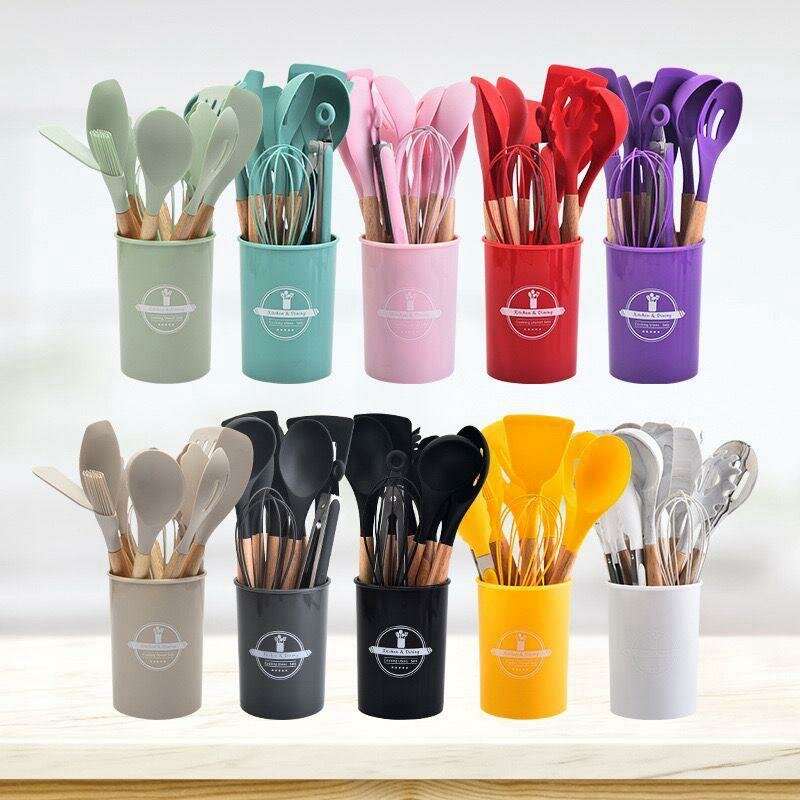 12pcs Silicon Kitchen Utensils Set