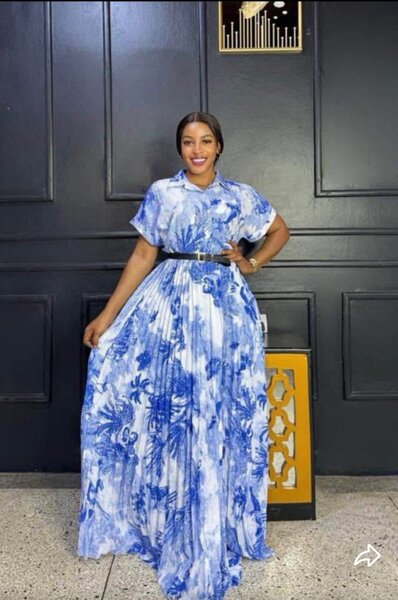 Robe longue tie & dye pour femme