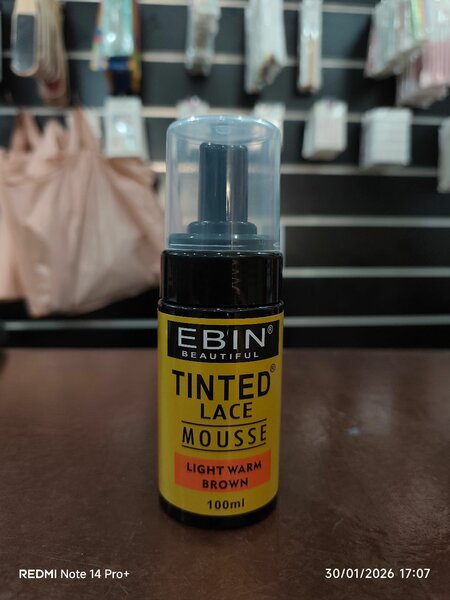 EBIN Tinted Lace Mousse - Light Warm Brown 100ml