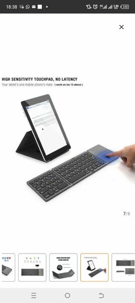 Clavier pliable Bluetooth portable