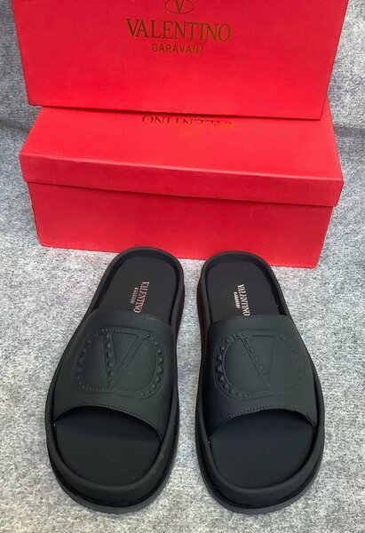 Mules VALENTINO noires en cuir