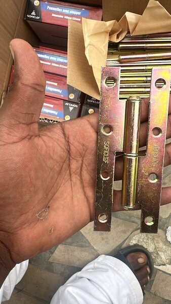 Charnière de porte en laiton massif