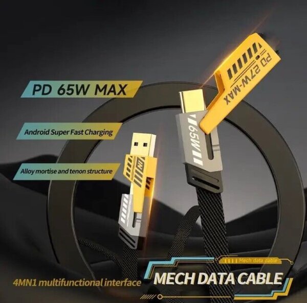 Câble de charge rapide 4-en-1