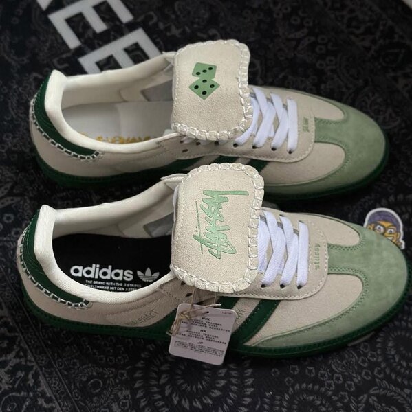 Adidas Sneakers Vert Blanc