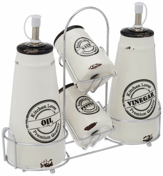 Ensemble huilier et vinaigrier élégant