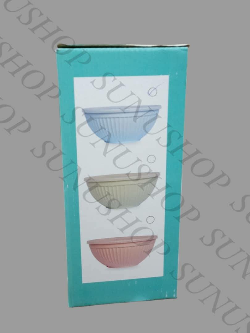 Ensemble de 3 bols avec couvercles