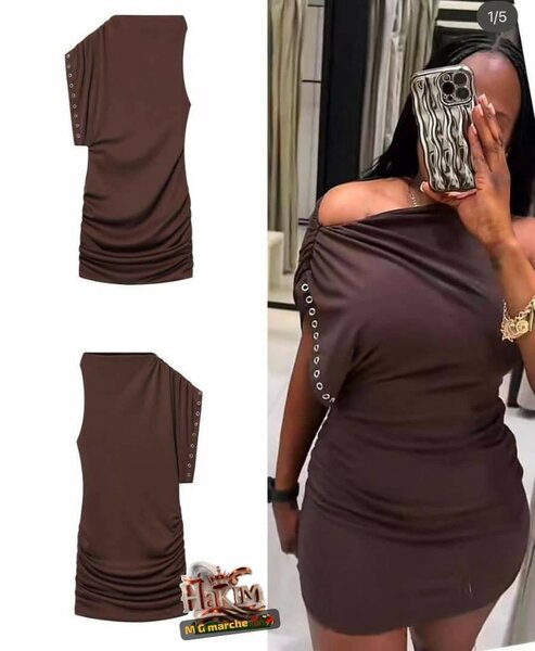 Robe asymétrique chic