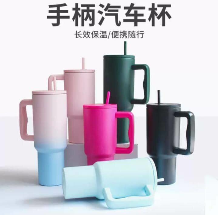 40 oz tumbler cup with straw.. stainless steel