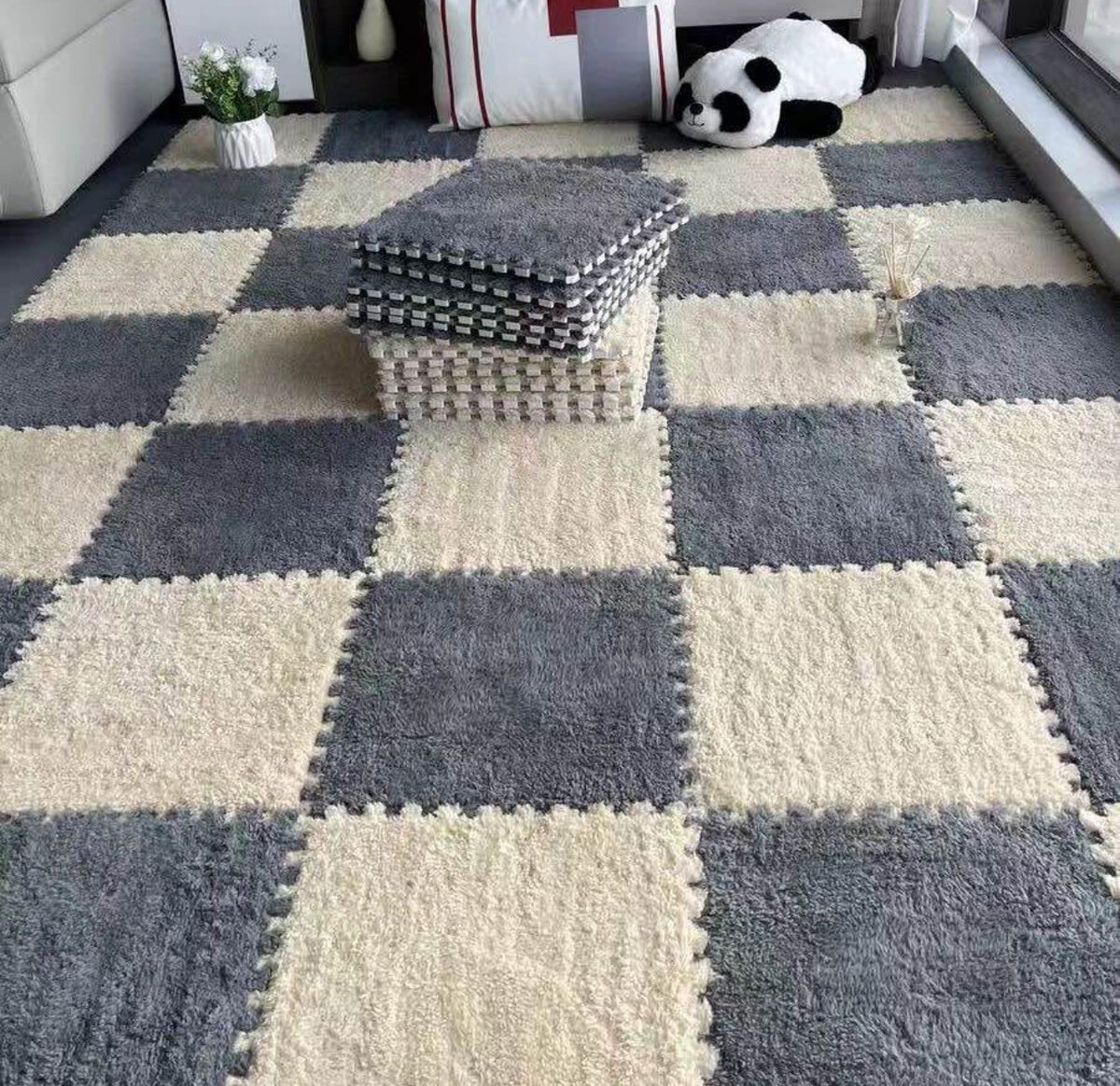 Tapis Puzzle Doux Enfants