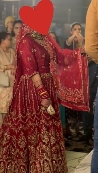 Bridal lehenga beautiful...wore for only 3 hours only