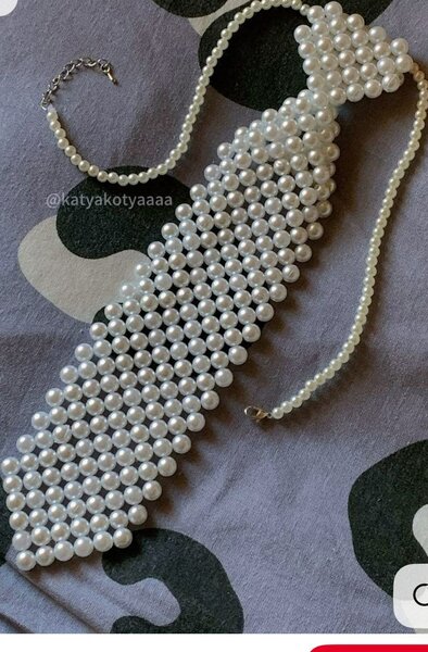 Cravate Perles Élégante