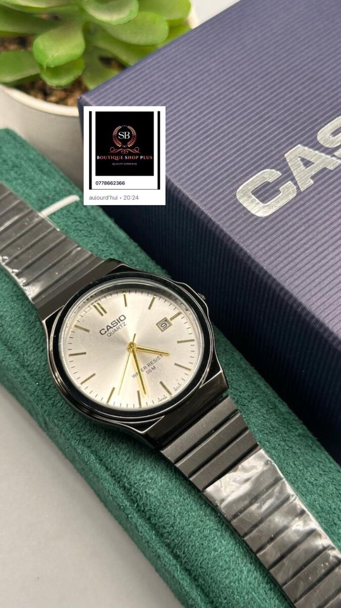 Montre Casio authentique avec sa boîte