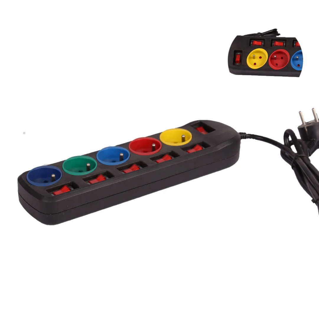 Rallonge électrique colorée 4 prises