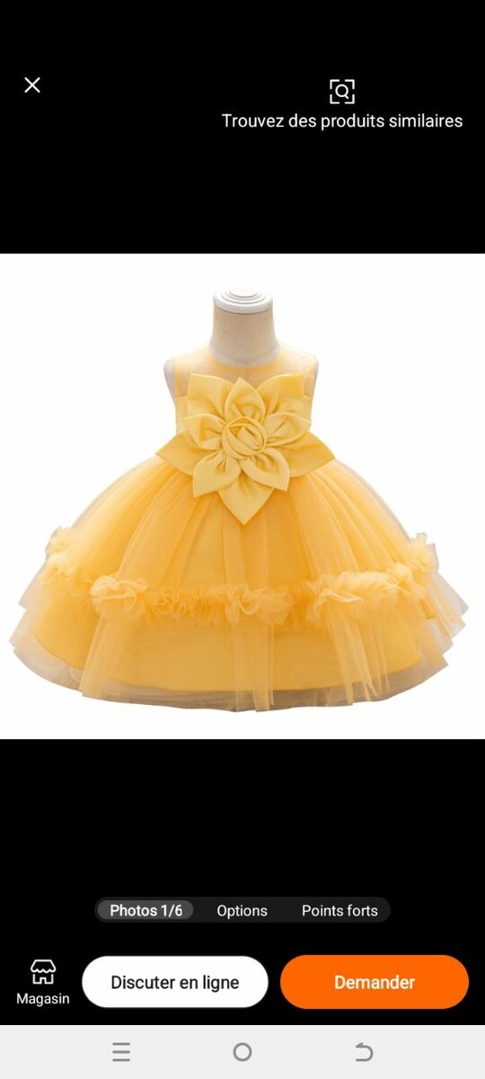 Robe Bébé Fleurie Chic