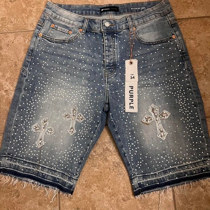 Shorts en jean strassés