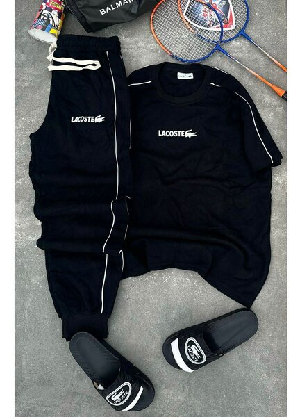 Ensemble survêtement Lacoste noir