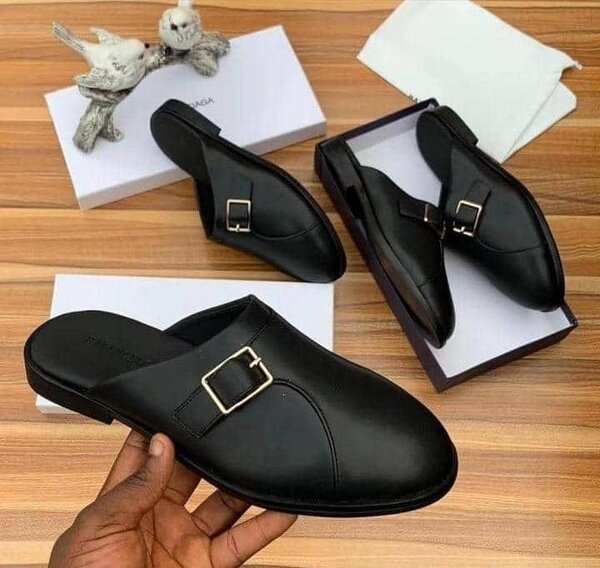 Chaussons homme élégants boucle