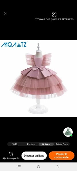 Robe de princesse enfant