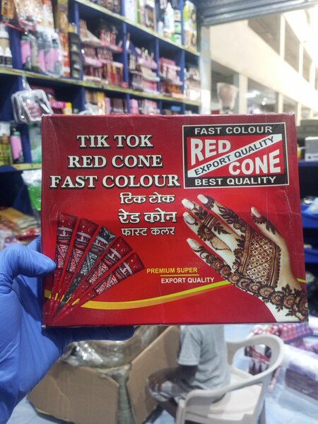 Cône de henné rouge rapide