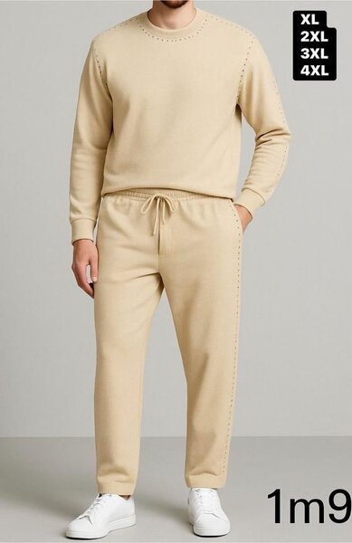 Ensemble survêtement homme beige