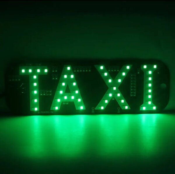 Plaque LED Taxi Lumière