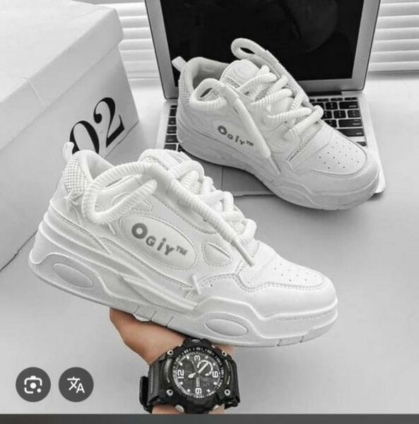 Baskets blanches tendance homme