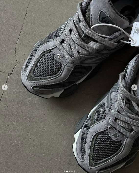 Кроссовки NB 9060 темно-серый, графит