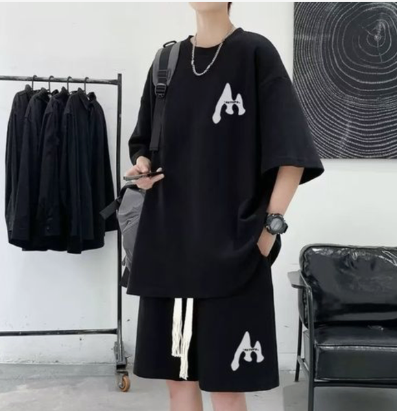 Ensemble T-shirt et Short Noir