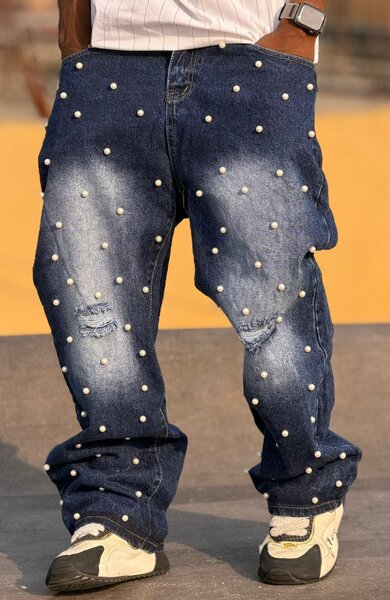 Jeans homme décontractés avec détails mode