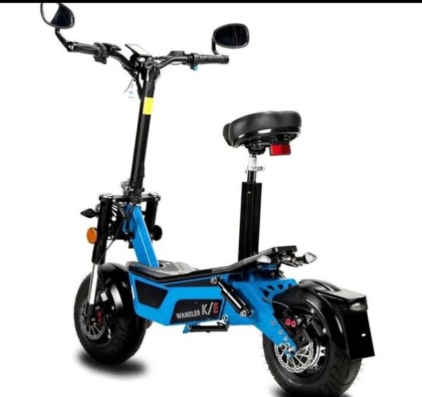 Trottinette électrique WANDLER pliable bleue
